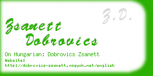 zsanett dobrovics business card